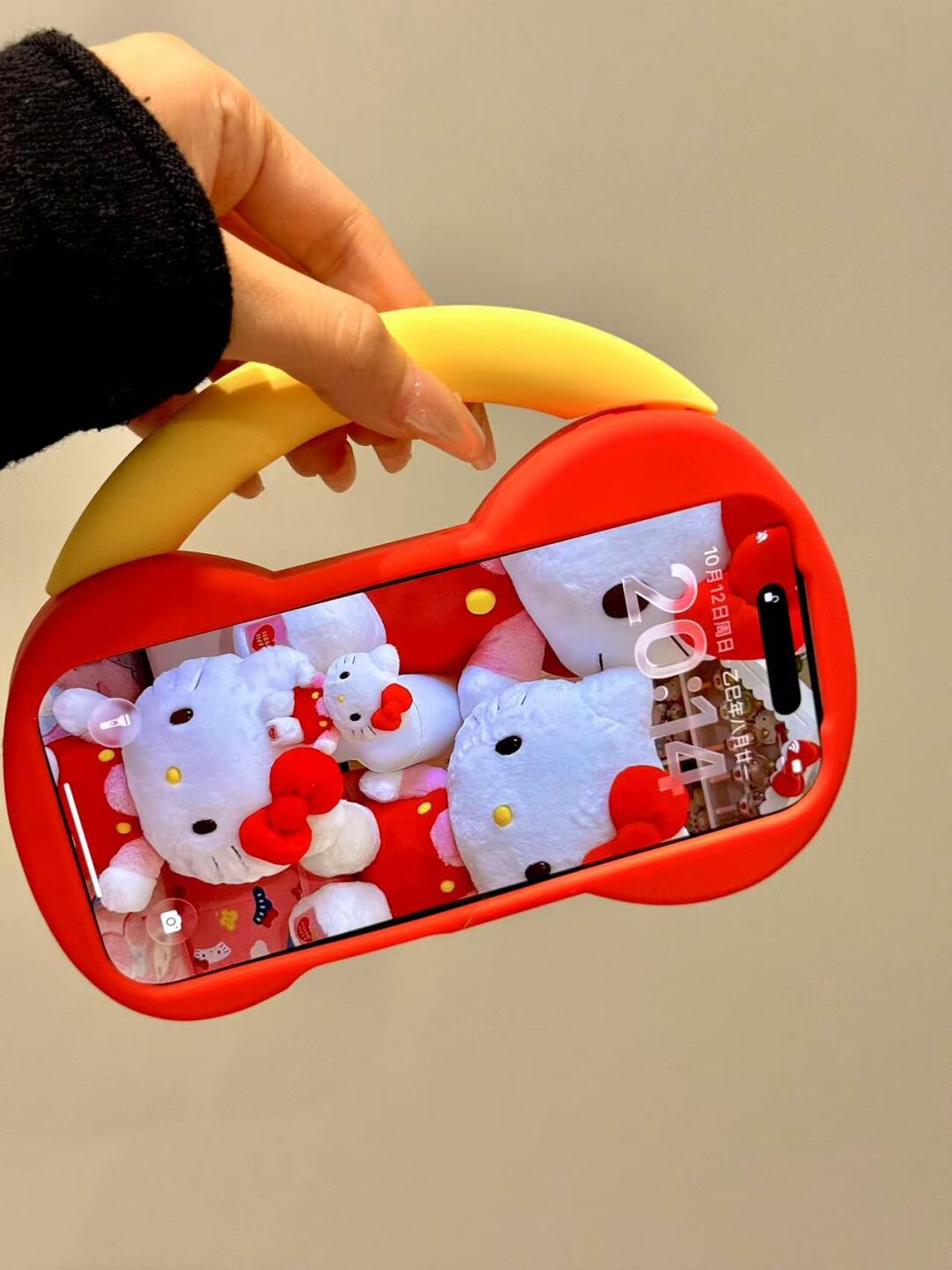 HK Red Bow Handbag Silicone iPhone Case, Cute Kawaii iPhone 13–17 Pro Max Case, Soft Protective Cover with Bow