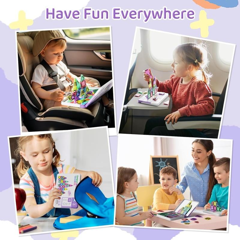 Mini Magnetic Tiles Building Blocks🧩