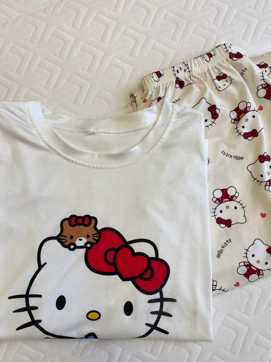 KT Women's 2 Piece Long Sleeve Pajama Set Sleepwear Notch round Neck Tops