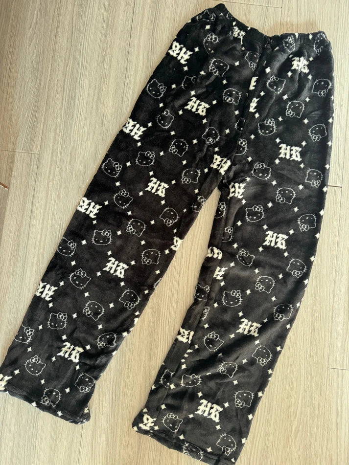 KT Pants Pajama Cute Soft Long Bottoms Women Pjs Pj Jammies Gift