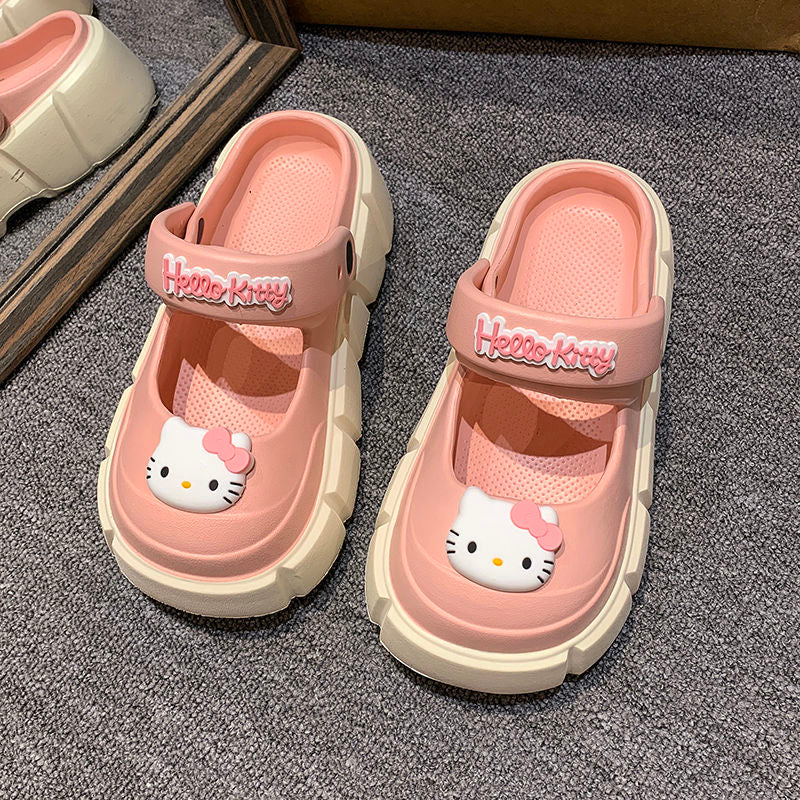 Hello Kitty Clogs Slip on Water Shoes Casual Summer Sandals for Girls