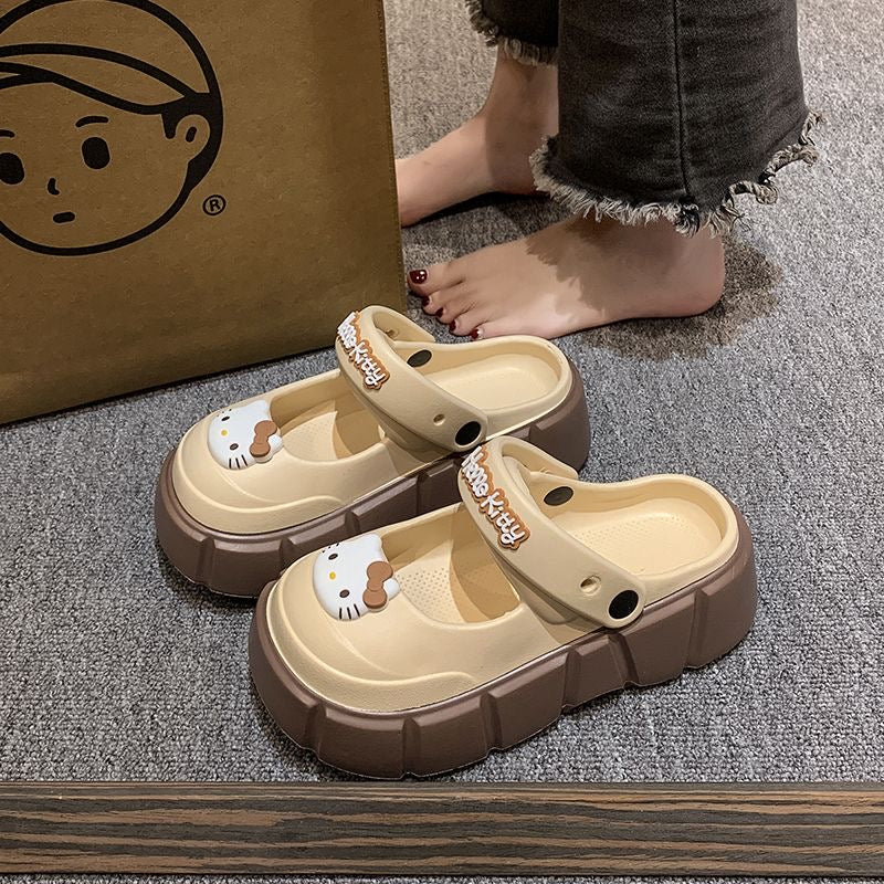 Hello Kitty Clogs Slip on Water Shoes Casual Summer Sandals for Girls