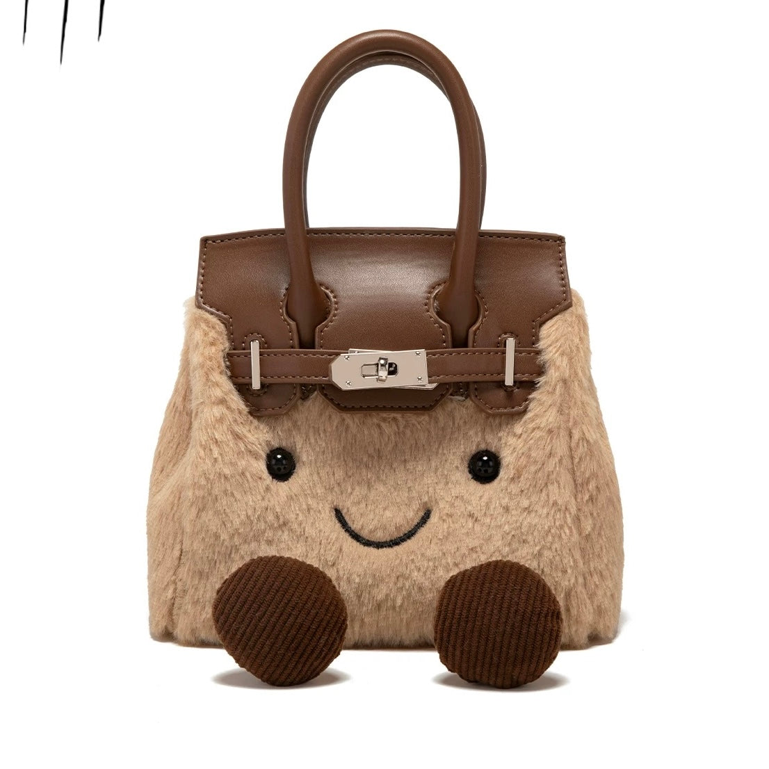 Plush Fluffy Bag Handbags Shoulder Bag Top Handle Satchel Tote Work Bag