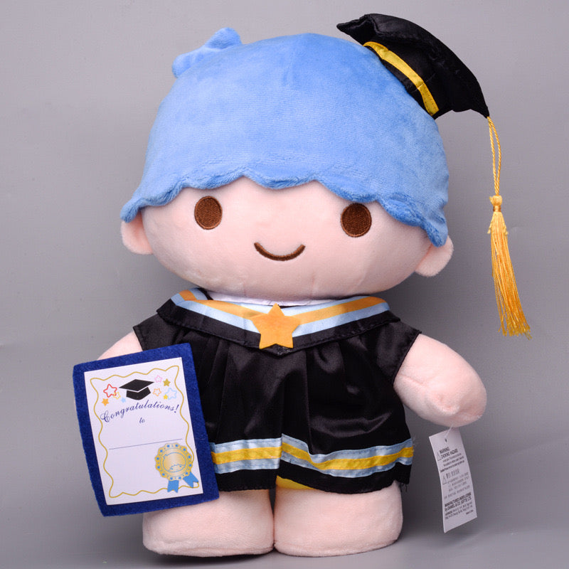 Sanrio Gift Cute Graduation Plush Boys Girls Class of 2024 Plushies Toy Congrats Party Plush Favors (14inch &10inch)