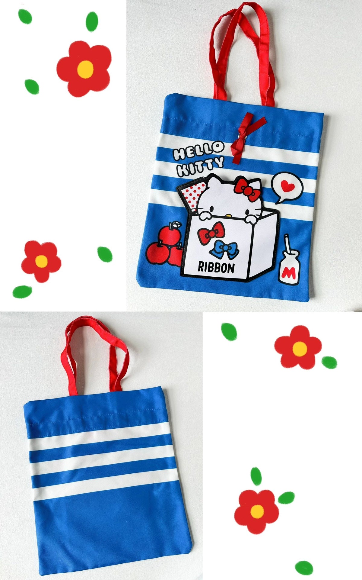 Hello Kitty Drawstring Bag Tote Bag Shopping Bag Gym Bag Hello Kitty Lunch Bag