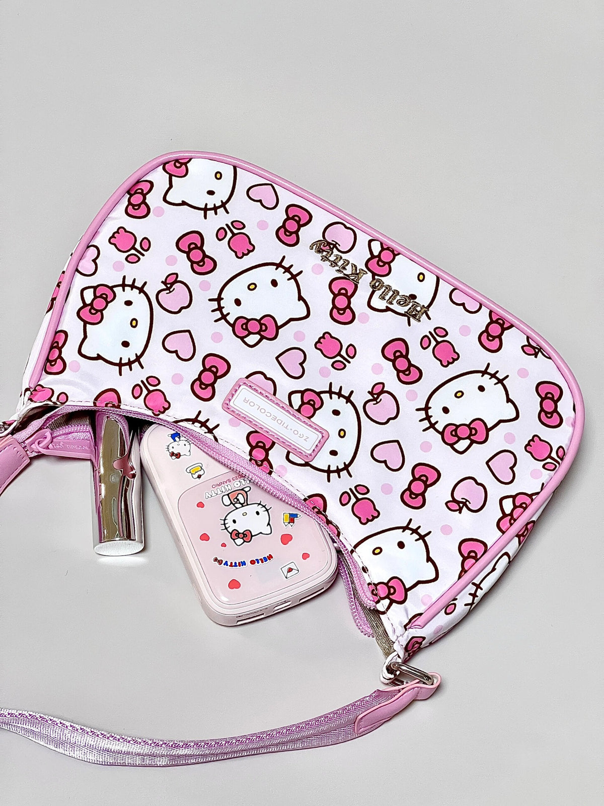 Sanrio Hobo Bag for Women Nylon Shoulder Crossbody Bags Y2K Small Clutch Totes Handbag Evening Armpit Top Handle Purse(gift box packaging)