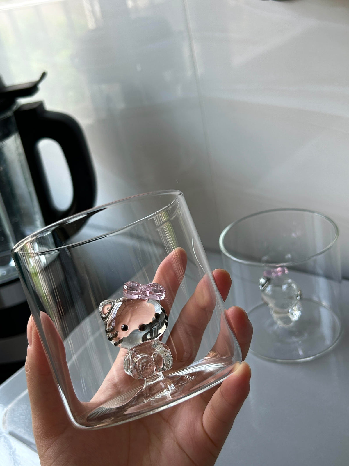 3D Hellokitty Glasses Drinking Glasses Coffee Cup