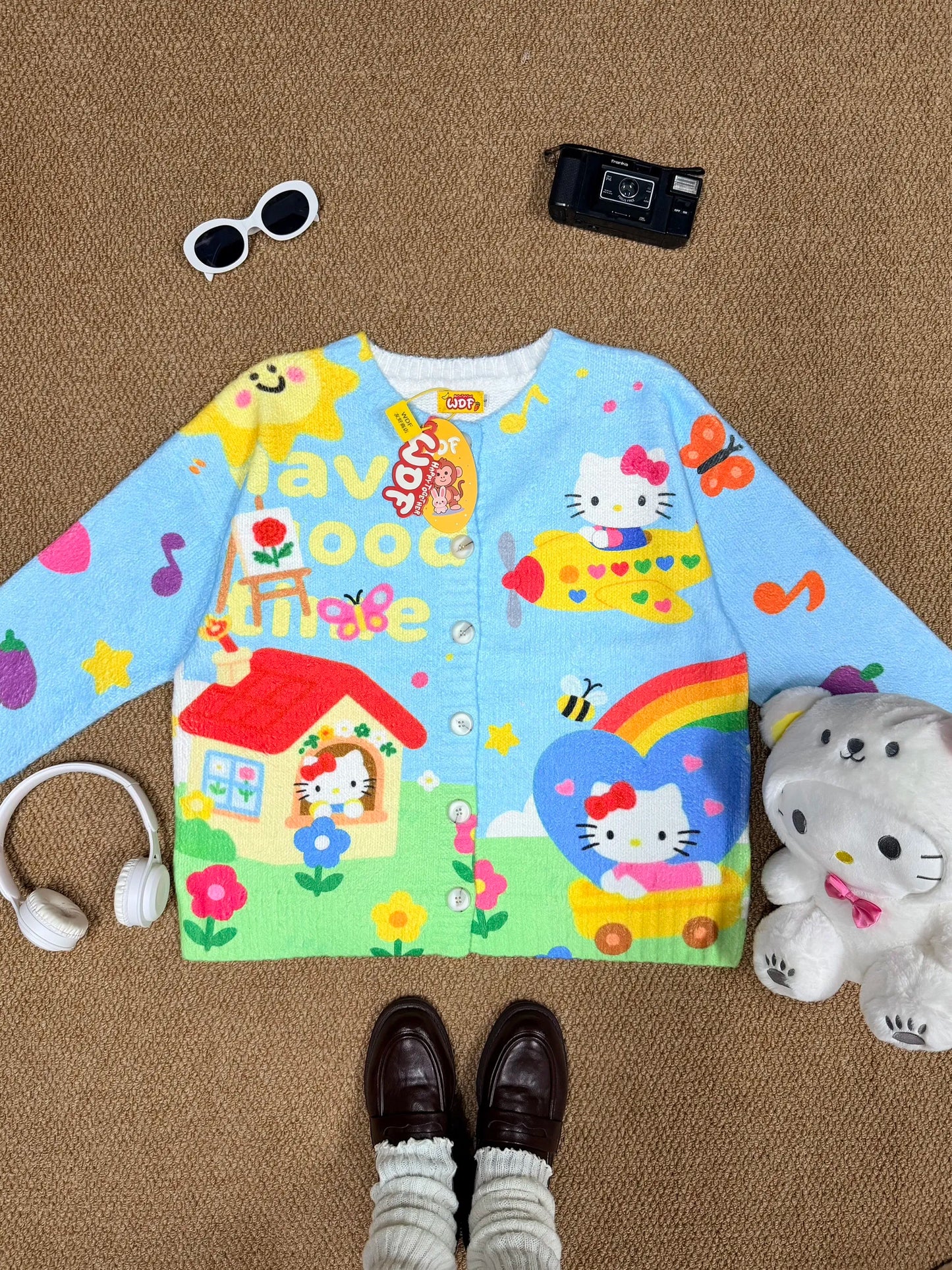 HK Soft Plush Winter Hoodie – Custom 2025 Cozy Hotdog & Burger Graphic Fuzzy Sweatshirt for Warm Winter Wear