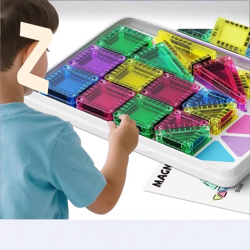 Mini Magnetic Tiles Building Blocks🧩