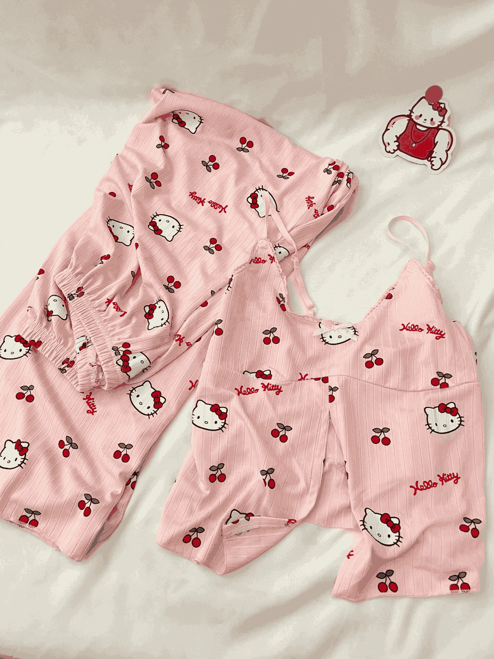 Hello Kitty Cherry Print Cami & Shorts Pajama Set