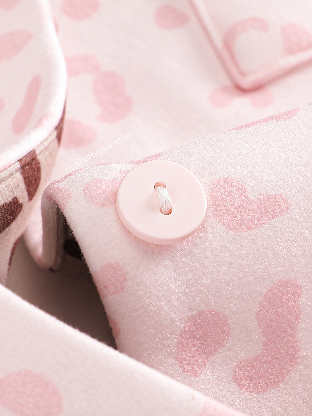 Hello Kitty Pink Leopard Print Thermal Pajama Set