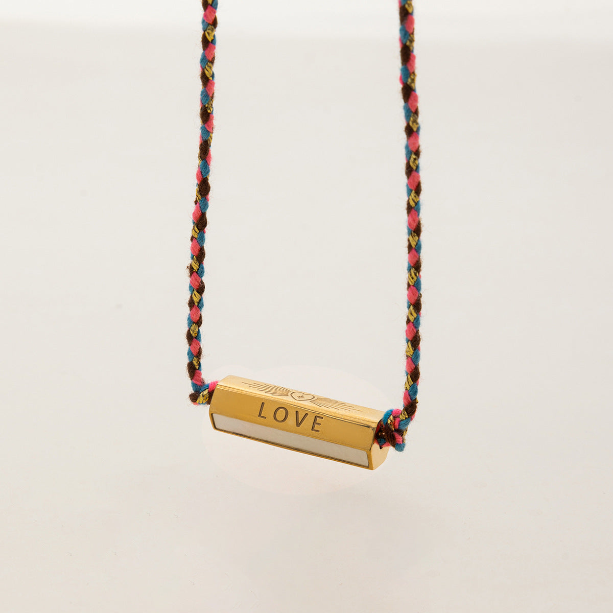 Stainless steel 18k gold-plated cross necklace