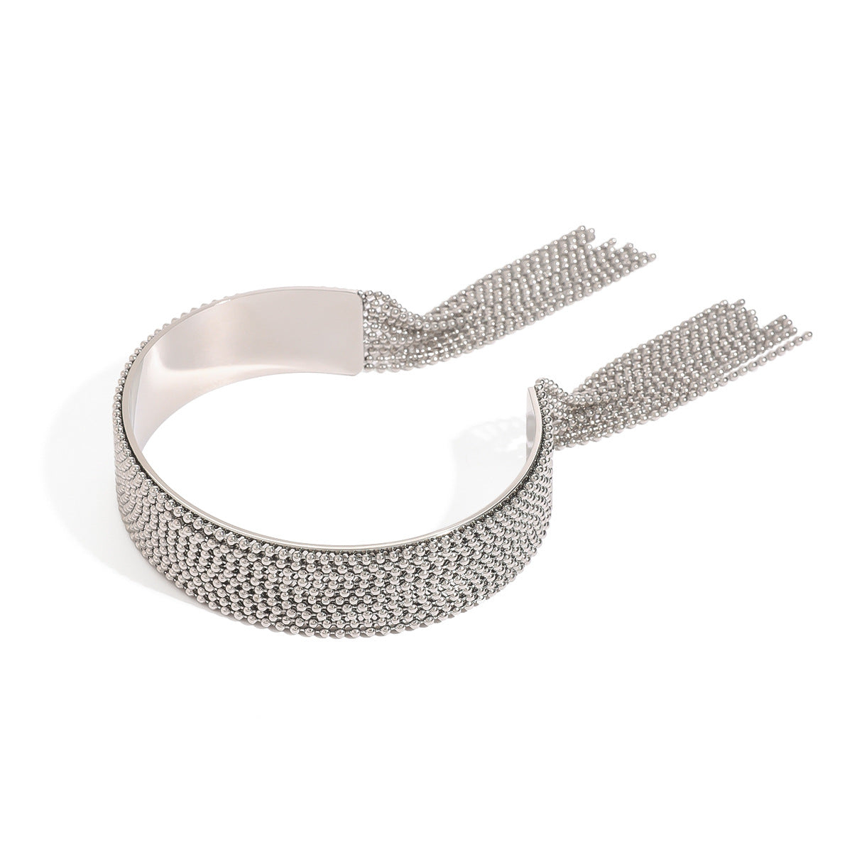 Stainless steel 18k gold-plated tassel bracelet