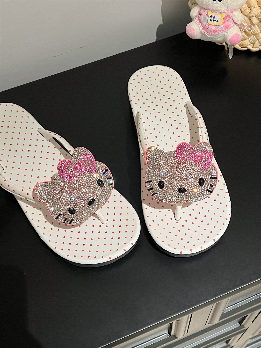HK Platform Flip Flops – Cute Kitty-Inspired Summer Sandals for Women, 2 Styles