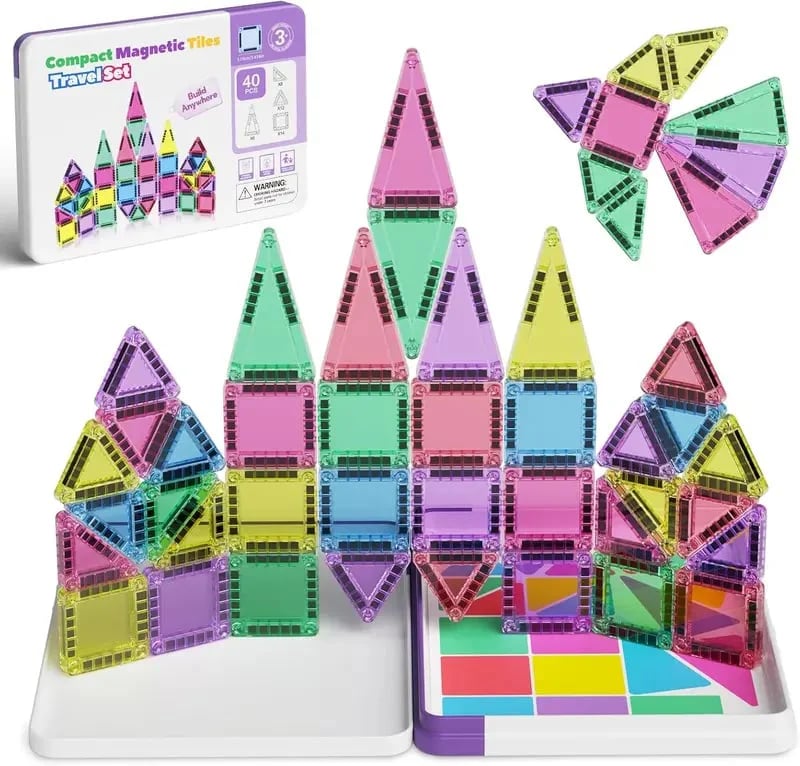 Mini Magnetic Tiles Building Blocks🧩