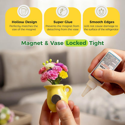 Mini Vase Refrigerator Magnets