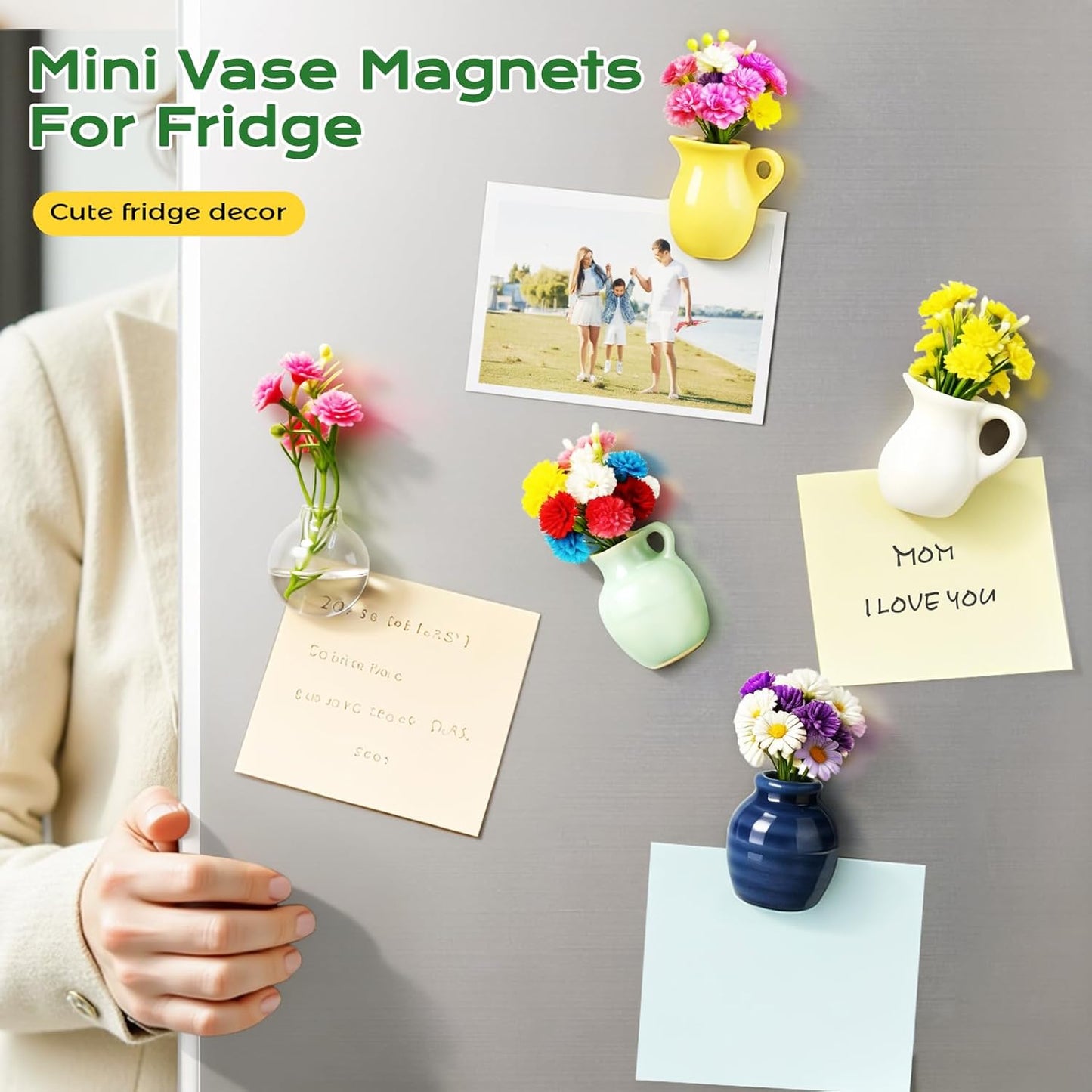 Mini Vase Refrigerator Magnets