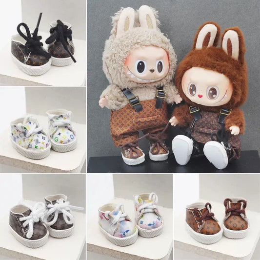 Costume Accessories Mini Luxury Shoes for 17cm Labubu