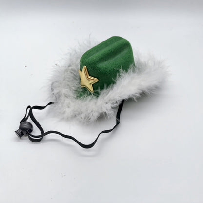 Cowboy Hat Feathered Border Clothing Accessories (NO DOLL) Cute Clothes for Labubu Dress up Unique Style