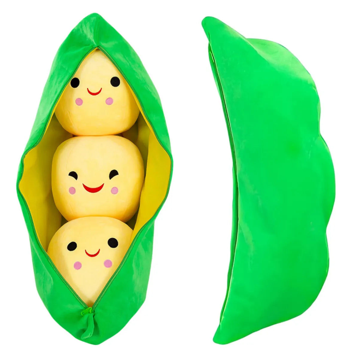 Giant Peas in A Pod Plush Toy Pea Pod Pillow Cute Pea Stuffed Toys