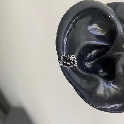 Hellokitty Earrings Rhinestone Cute Titanium earrings