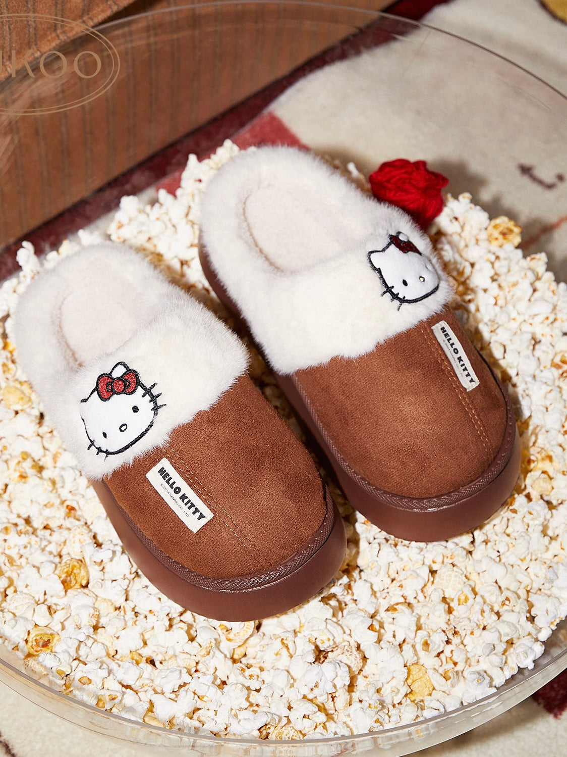 Hellokitty Fuzzy Memory Foam Slippers