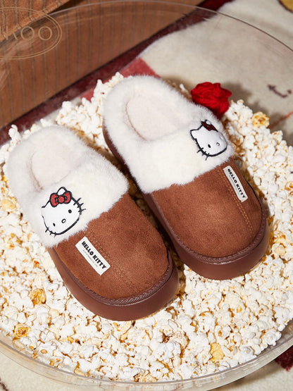 Hellokitty Fuzzy Memory Foam Slippers