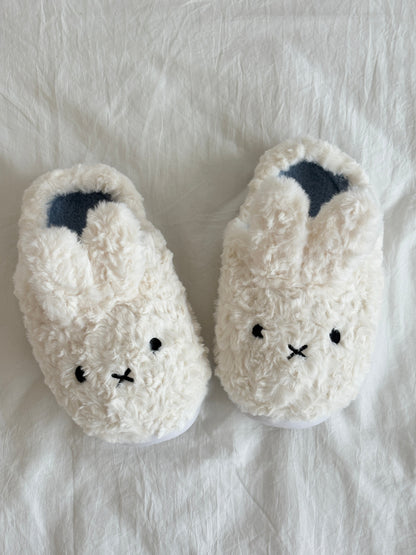 Bunny Fluffy Fuzzy Scuff Slippers Soft Comfy Memory Foam Non-slip Indoor House Shoes