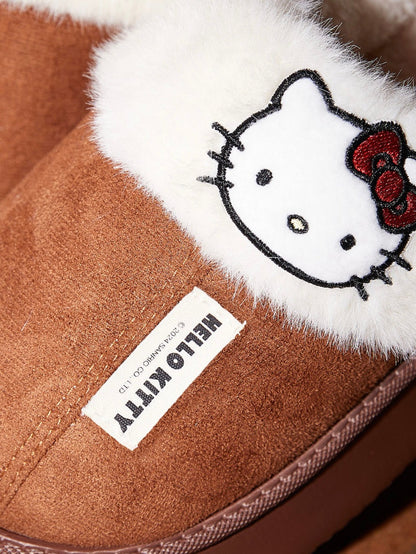 Hellokitty Fuzzy Memory Foam Slippers