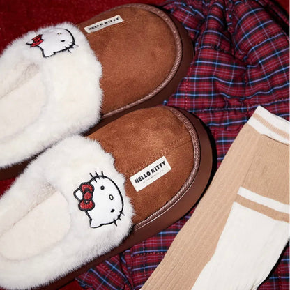 Hellokitty Fuzzy Memory Foam Slippers