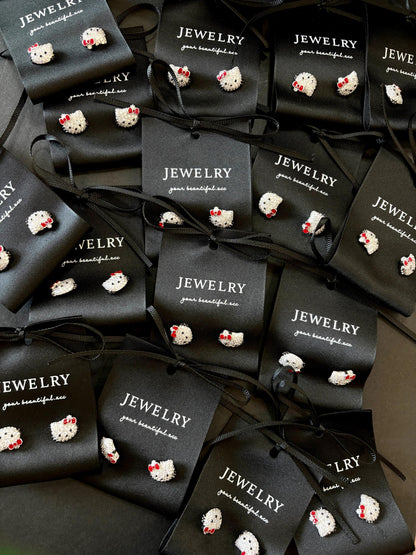 1 Pairs Stud Earrings Cubic Zirconia S925 Sterling Silver Earrings Set