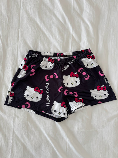 Hellokitty Pajama Shorts Elastic Waist Cute Pj Sleep Lounge Shorts