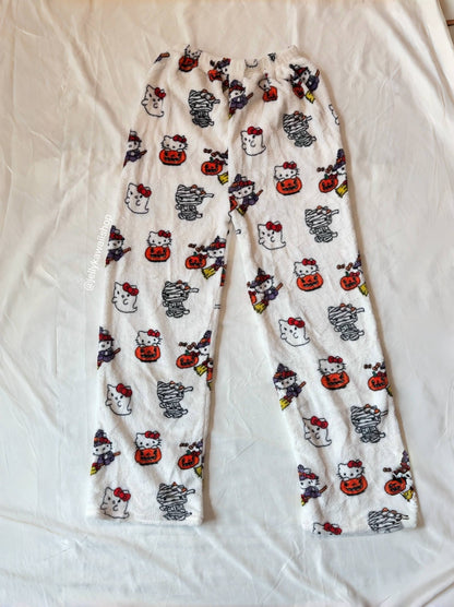 Hellokitty Halloween Pants Pumpkins Ghost Pajama Cute Soft Long Bottoms Women Pjs Pj Jammies Gift