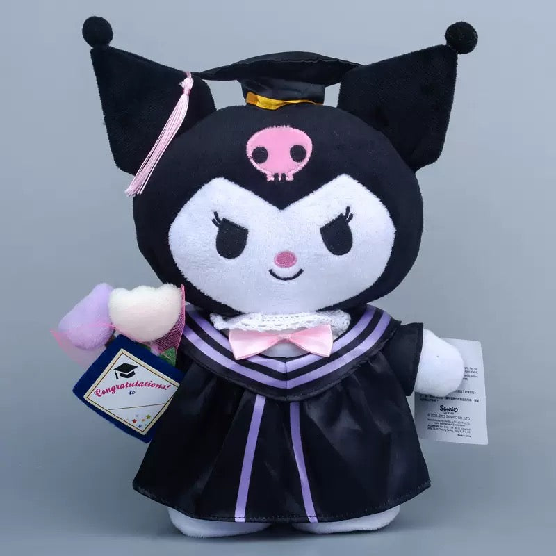 Sanrio Gift Cute Graduation Plush Boys Girls Class of 2024 Plushies Toy Congrats Party Plush Favors (14inch &10inch)