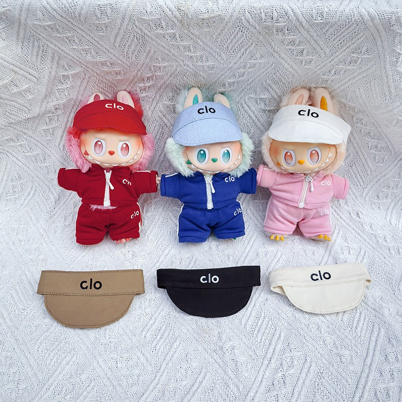 ALO 17cm Labubu Clothes Set(NO DOLL)  Accessories Suit Cute Clothes for Labubu Dress up Unique Style