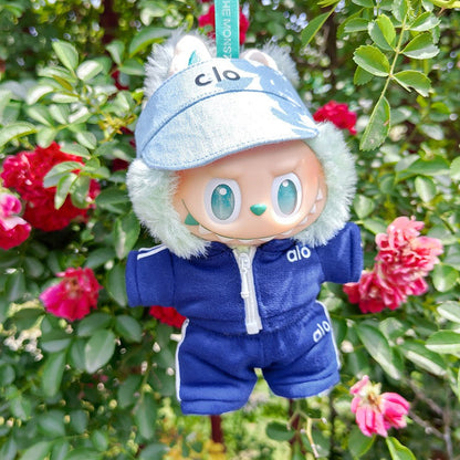 ALO 17cm Labubu Clothes Set(NO DOLL)  Accessories Suit Cute Clothes for Labubu Dress up Unique Style