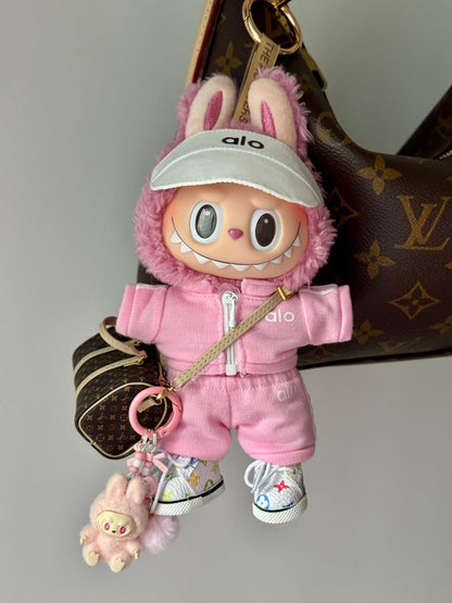 ALO 17cm Labubu Clothes Set(NO DOLL)  Accessories Suit Cute Clothes for Labubu Dress up Unique Style