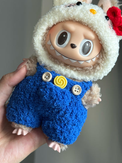 Handmade Knitting Hellokitty outfit clothes for 17cm Labubu