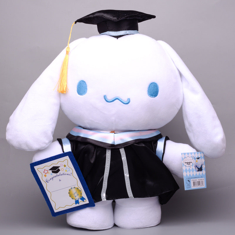 Sanrio Gift Cute Graduation Plush Boys Girls Class of 2024 Plushies Toy Congrats Party Plush Favors (14inch &10inch)