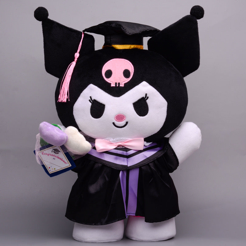 Sanrio Gift Cute Graduation Plush Boys Girls Class of 2024 Plushies Toy Congrats Party Plush Favors (14inch &10inch)