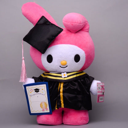 Sanrio Gift Cute Graduation Plush Boys Girls Class of 2024 Plushies Toy Congrats Party Plush Favors (14inch &10inch)