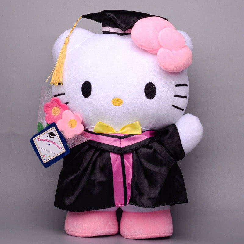 Sanrio Gift Cute Graduation Plush Boys Girls Class of 2024 Plushies Toy Congrats Party Plush Favors (14inch &10inch)