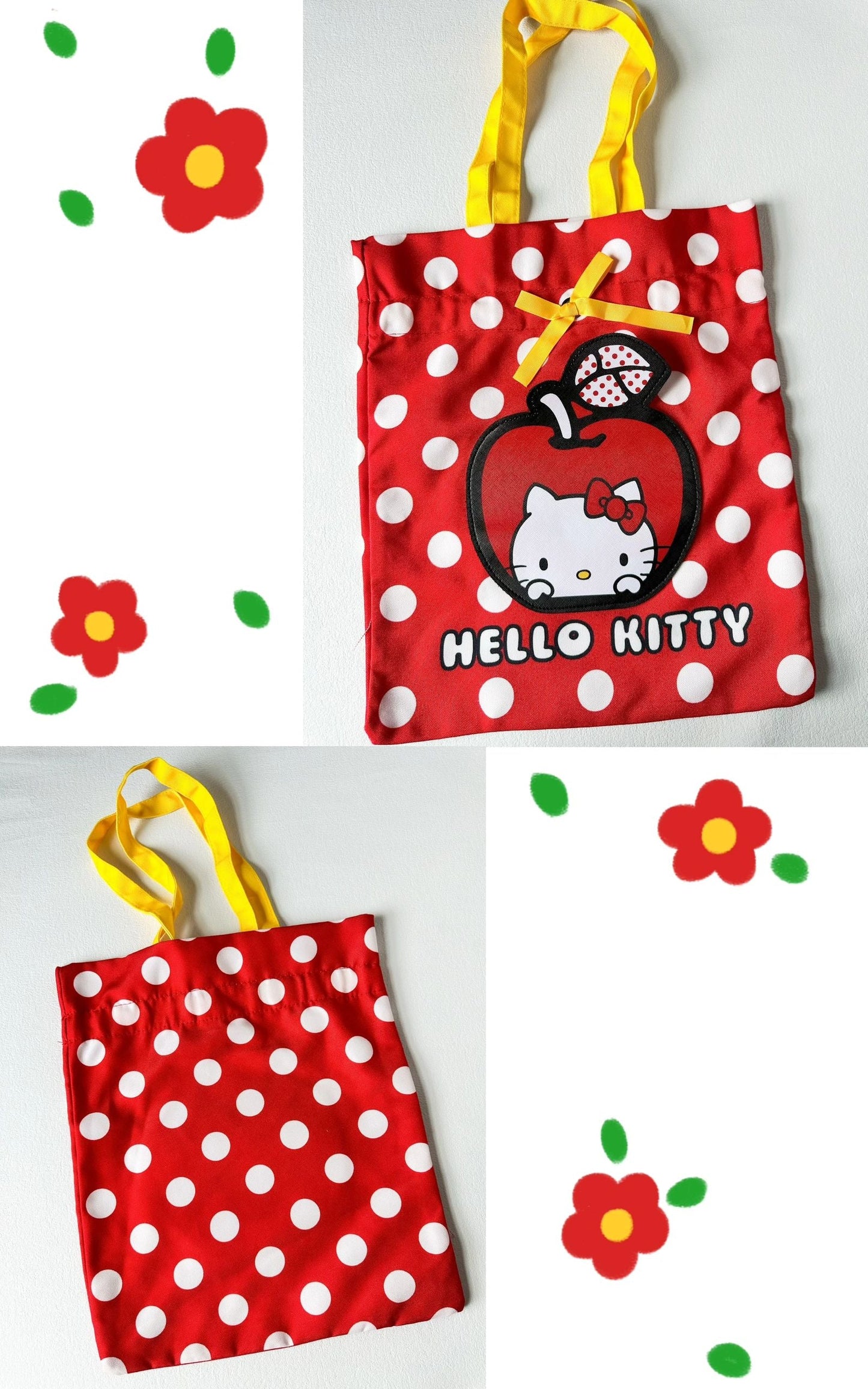 Hello Kitty Drawstring Bag Tote Bag Shopping Bag Gym Bag Hello Kitty Lunch Bag