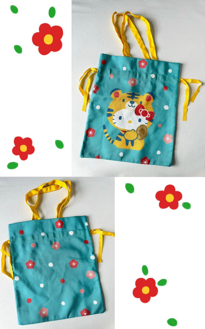 Hello Kitty Drawstring Bag Tote Bag Shopping Bag Gym Bag Hello Kitty Lunch Bag