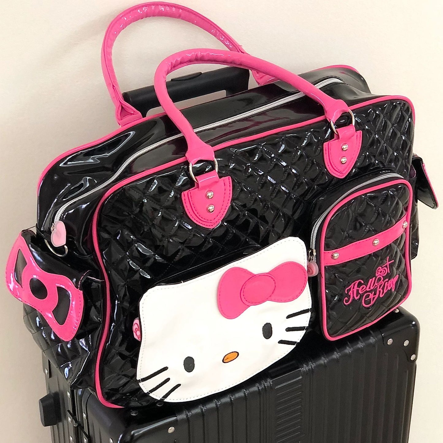 Hellokitty Weekender Bag PU Travel Tote Bag Gym Duffel Bag
