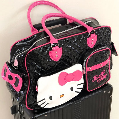 Hellokitty Weekender Bag PU Travel Tote Bag Gym Duffel Bag