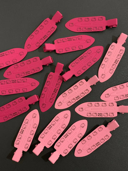 4 PCS KT Cute Pink Y2K Hair Clips Hair Accessories for Women Girls Sweet Bangs Clip Decorative Hair Clips Y2k Accessories