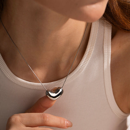 Stainless steel 18k gold-plated snake chain necklace