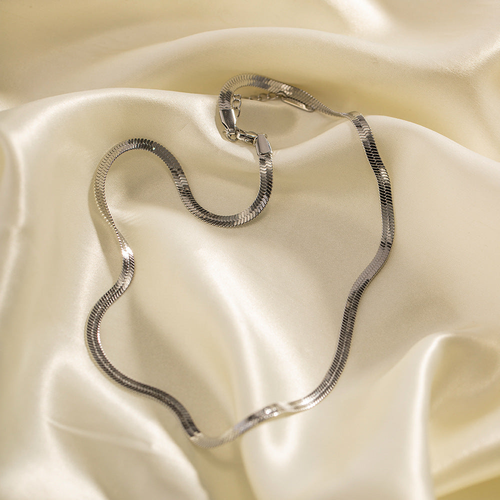 Stainless steel snake bone necklace