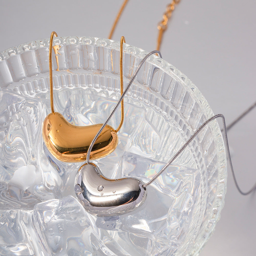 Stainless steel 18k gold-plated snake chain necklace